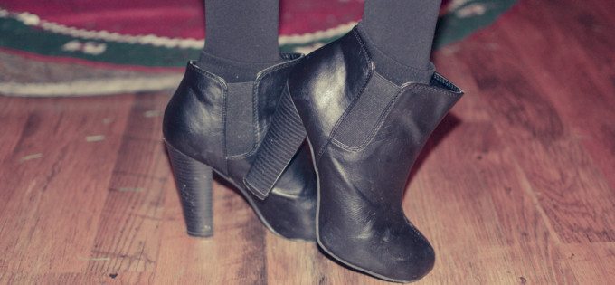black heels