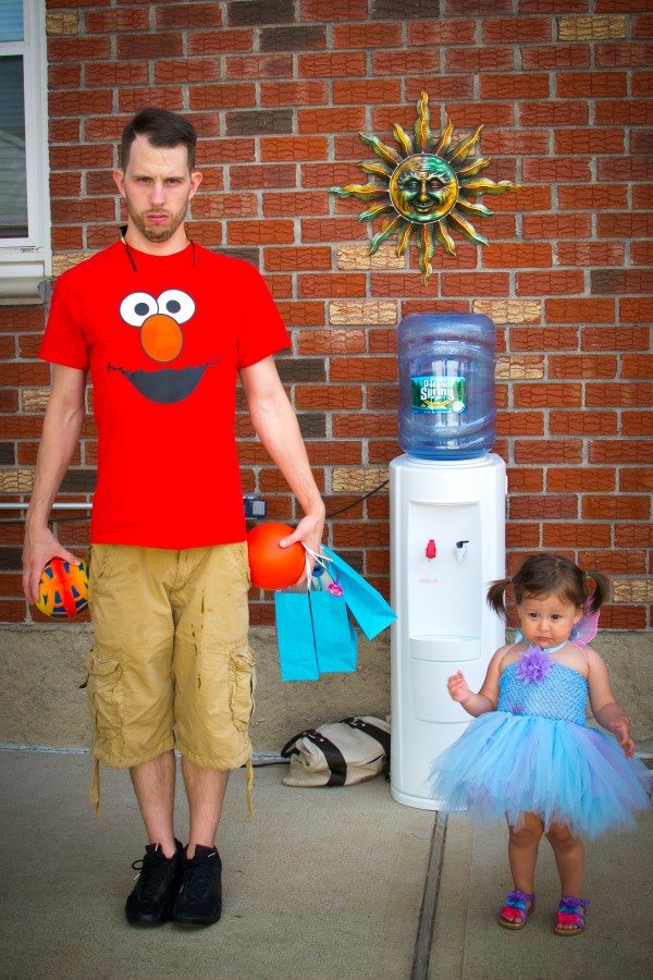 father and daughter sesame street