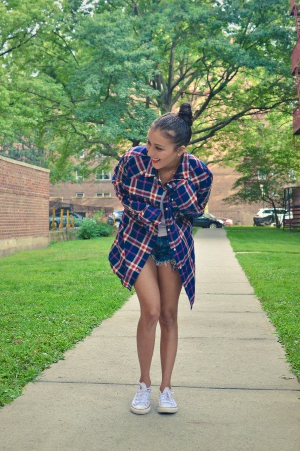 girl in flannel