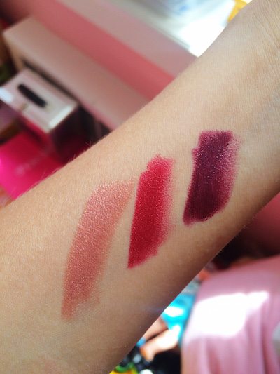 lipstick swatches