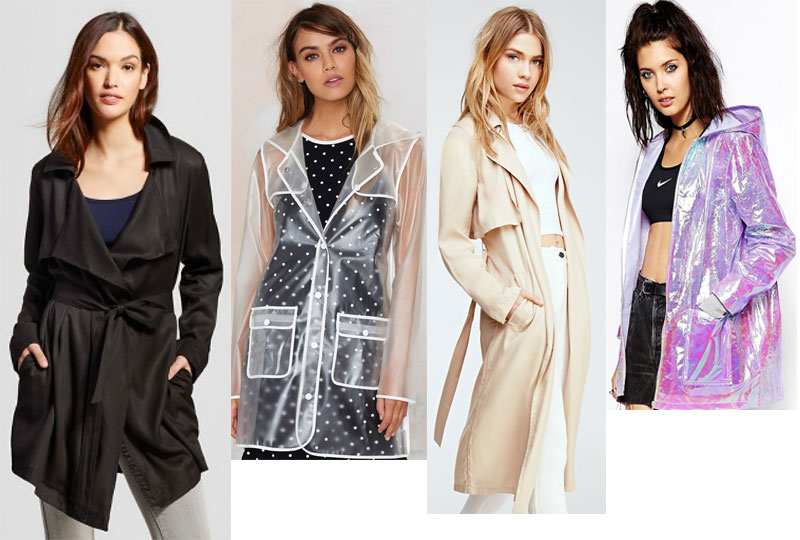 stylish rain coats
