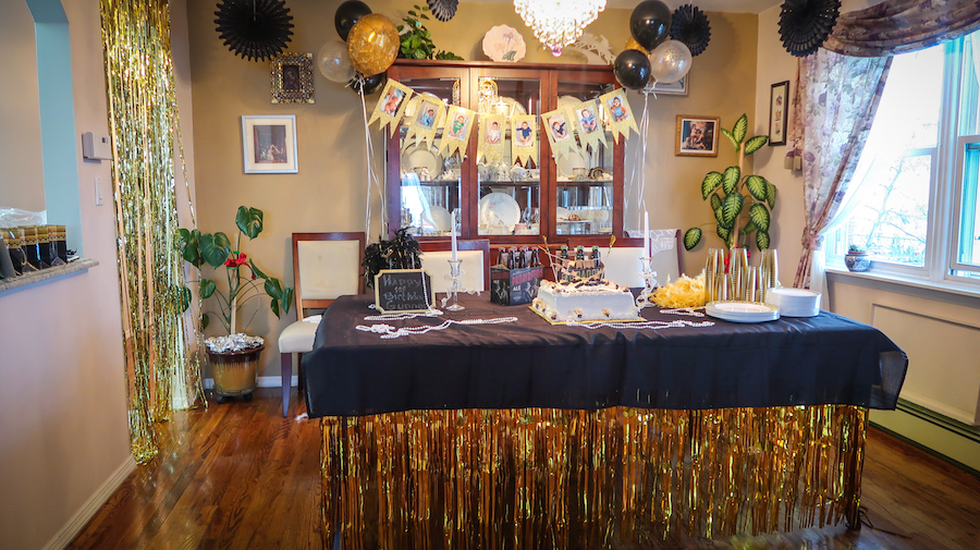 Roaring 20's themed birthday party