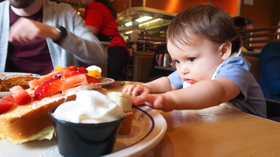 adorable baby boy can eat