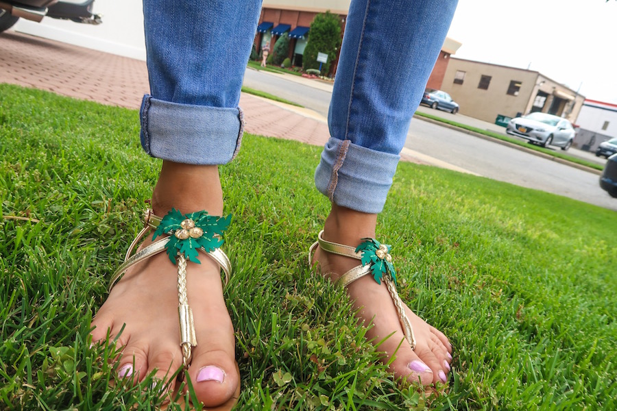 palm tree sandals