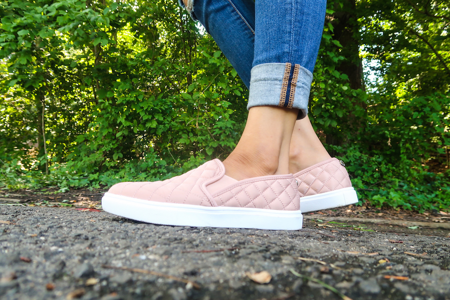 pink slip on shoes