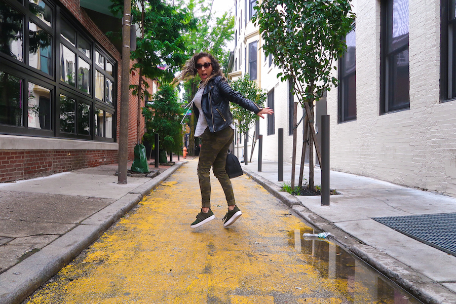 yellow brick wall in philadelphia