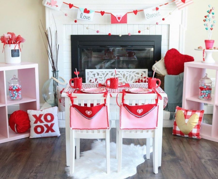 Beautiful way to decorate your home for Valentine's Day