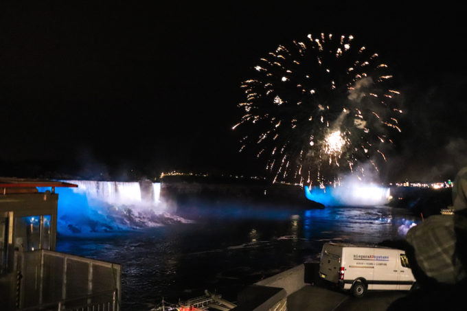 Niagara Falls at night